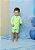 Conjunto Infantil em Malha UV Neon: Blusa e Sunga - Imagem 1