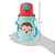 Garrafinha de Alumínio Animal Fun com Canudo (400ml) - Imagem 15