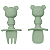 Kit de Talheres Bolinha de Silicone Ursinho Buba - Imagem 7