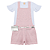 Conjunto Infantil Menina: Jardineira Moletinho e Blusa Meia Malha - Imagem 2
