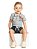 Conjunto Bebê Menino: Body Suedine Gola Polo e Bermuda Moletinho Favo - Imagem 1