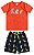 Conjunto Infantil Menino: Camiseta Meia Malha e Bermuda Moletinho - Imagem 2