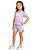 Conjunto Infantil Menina: Blusa Meia Malha e Shorts Moletinho - Imagem 1
