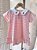 Vestido Bebê Menina Trapézio Listrado com Gola Bordada - Imagem 4