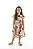 Vestido Midi Infantil Premium em Viscose e Linho - Estampa Cerejas - Imagem 1