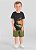Conjunto Infantil Menino: Camiseta Bichinhos e Bermuda Moletinho Lisa - Imagem 1