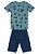 Conjunto Infantil Menino: Camiseta Tropical Surf e Bermuda Moletinho - Imagem 5