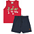 CONJUNTO INFANTIL MENINO: REGATA MEIA MALHA PUFF E BERMUDA MOLETOM TOUCH - Imagem 6