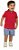 Conjunto Infantil Menino: Camisa Polo Jacquard Listrada e Bermuda Jeans com Elastano - Imagem 1