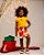 Conjunto Infantil Menina: Blusa Baby Look Lettuce Hem e Shorts Saia Godê Frutinhas - Imagem 3