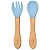 Kit Talheres de Treinamento Buba em Silicone e Bambu (+6M) - Imagem 3
