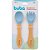 Kit Talheres de Treinamento Buba em Silicone e Bambu (+6M) - Imagem 1