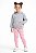 Calça Legging Infantil Menina Estampada em Molecotton Brandili - Imagem 3