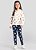Calça Legging Infantil Menina Estampada em Molecotton Brandili - Imagem 1