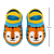 Sapatilha Pantufa de Bebê Antiderrapante com Elástico - Coleção Bichinhos - Imagem 11