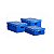 Caixa Organizadora Plástico - Azul 45x33x20 cm (1 unid) - Imagem 1