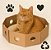 Caixa Hexagonal De Papelão Para Gatos - Imagem 2