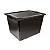 Caixa Organizadora Plástico Preto 28L - 26,8x32,3x41,9 cm - OR19 - São Bernardo - Imagem 1