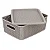 Caixa organizadora Rattan com tampa, Cinza, 12,5L, OR24-01, São Bernardo - Imagem 1
