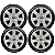 Kit Calota Peugeot 206 207 Partner Hoggar Aro 14 + Capa /867 - Imagem 1
