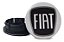 Kit Calotinha Centro De Roda Fiat Punto 49,6mm Logo Preta - Imagem 2