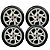 Jogo Calota Aro 14 Fiat Mobi 2017 À 2021 291 - Imagem 1