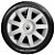 Kit Calota Aro 14 Renault Sandero Clio Symbol Kangoo 873 - Imagem 2
