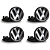 Jogo 4 Calota Centro Roda Volkswagen Passat Jetta Amarok - Imagem 1