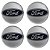 Jogo Emblema Resinado Ford Para Roda Calota Centro Roda 48mm - Imagem 1