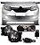 Kit Farol Milha Sandero Logan 2011 A 14 + Super Led 8000k H8 - Imagem 1