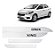 Jogo Friso Lateral Chevrolet Gm Onix Branco 2012/ Em Diante - Imagem 1