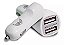 Carregador De Celular Veicular Carro Turbo 2 Usb 3.1 Branco - Imagem 2