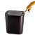 Lixeira Plástica Tampa Click Banheiro Cozinha Preta 12L - Imagem 1