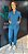Pijama Veneza Azul Petroleo - Imagem 2
