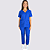 Pijama Clássico Gabardine Feminino Azul Royal - Imagem 1