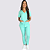 Pijama Clássico Gabardine Feminino Verde Bebê - Imagem 1