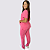 Pijama Clássico em Malha cor: Rosa Chiclete - Imagem 2