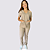 Pijama Clássico Gabardine Feminino Capuccino - Imagem 1