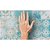 Papel de Parede Texturizado Azulejo Português Azul Piscina - PP397-1 - Imagem 4