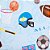 Papel de Parede Texturizado Infantil Esportes - PP006 - Imagem 1