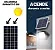 Refletor Solar Holofote 300w Placa Bateria Prova D'água - Imagem 5