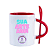 CANECA COM COLHER VERMELHA - Imagem 1