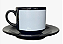 Jogo  Xícara com pires - Preto - Imagem 1