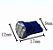 Lâmpada T10 8 leds AZUL CRISTAL Automotiva carro pingo w5w super LED 12v placa teto farolete - Imagem 4