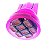 Lâmpada T10 8 leds ROSA Automotiva carro pingo w5w super LED 12v placa teto farolete - Imagem 4