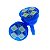 Lâmpada Pingo T10 4 leds AZUL CRISTAL 5050 SMD lâmpada camarão 12v - Imagem 3