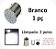 Lampada led 2 polos 22 leds BRANCO luz de ré freio ou pisca 12v - unidade - Imagem 1
