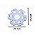 Led cree 3w  azul comum 460 a 465 nm com dissipador estrela - Imagem 4