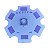 Led CREE 3w AZUL ROYAL 445 a 455nm com dissipador ESTRELA CREE - Imagem 7