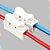Emenda Sem Solda branco para Fios duplo  BRANCO Conector de Pressão - Imagem 2